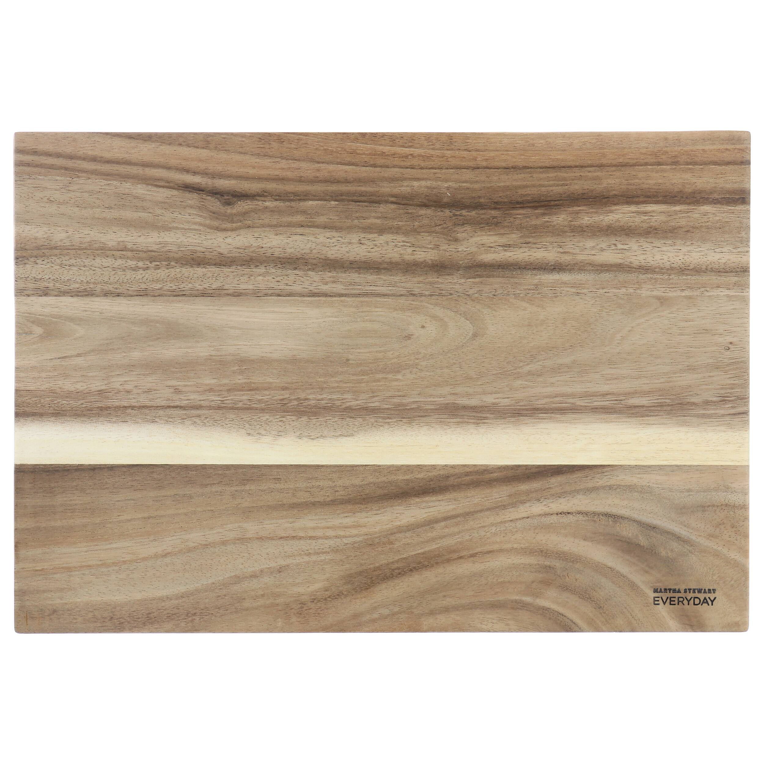 Martha Stewart - Everyday Westhaven 18.9 x 12.8 Inch Rectangle Acacia Wood Cutting Board - Brown