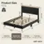 Product Size:

* King Size: 80" x 76.5" x 39.4"-41.9"
* Queen Size: 80" x 60.5" x 39.4"-41.9"
* Full Size: 80" x 54" x 39.4"-41.9"
* Twin Size: 75" x 39.5" x 39.4"-41.9"

UNIT: INCH
