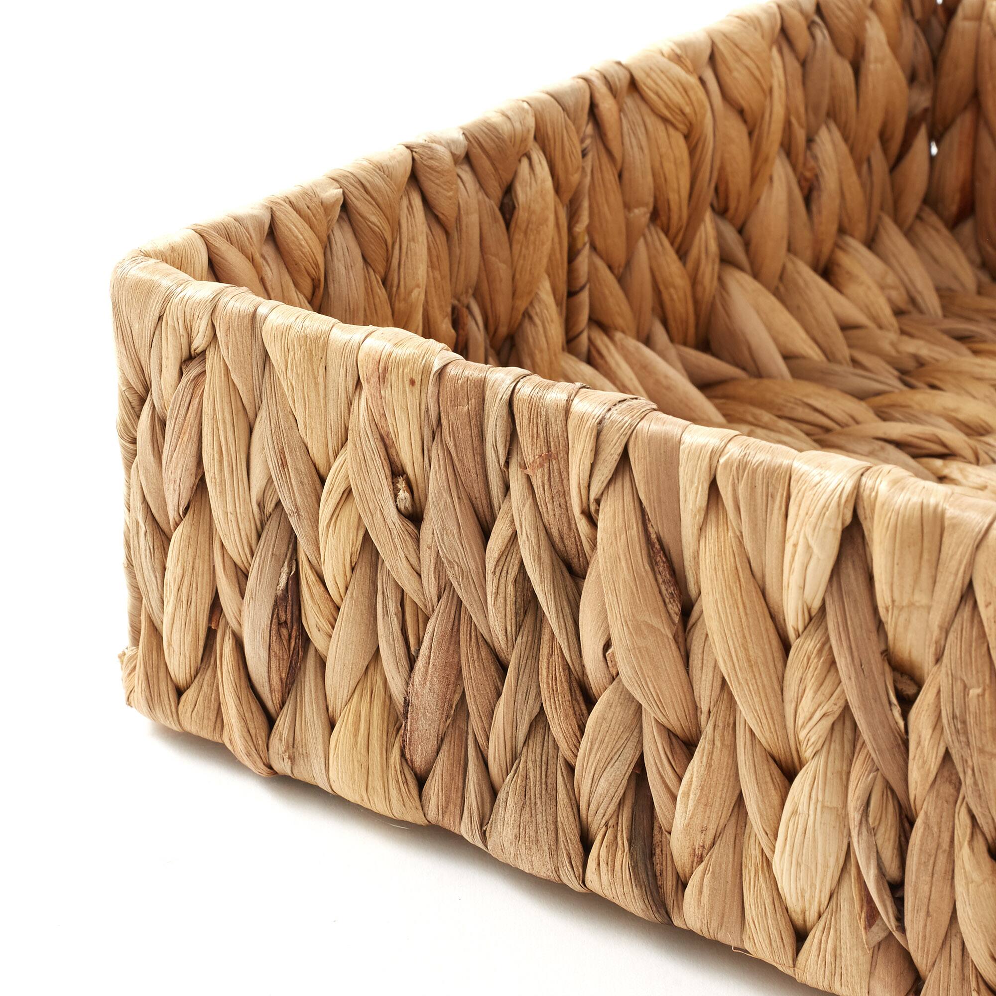 Alt View 5. Casafield - 2 Bathroom Storage Baskets - Seagrass-Hyacinth - Toilet Paper Bin - Natural - Hyacinth.