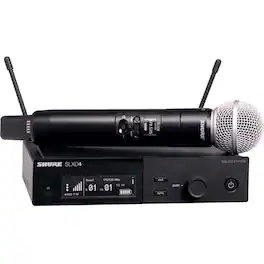 Shure - Wireless Microphone System Transmitter - 470 MHz to 514 MHz Operating Frequency - 20 Hz to 20 kHz Frequency