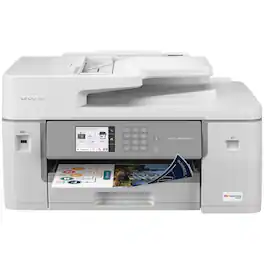 Brother - MFC-J6555DW INKvestment All-in-One Inkjet Printer with up to 1-Year of Ink In-box - White/Gray