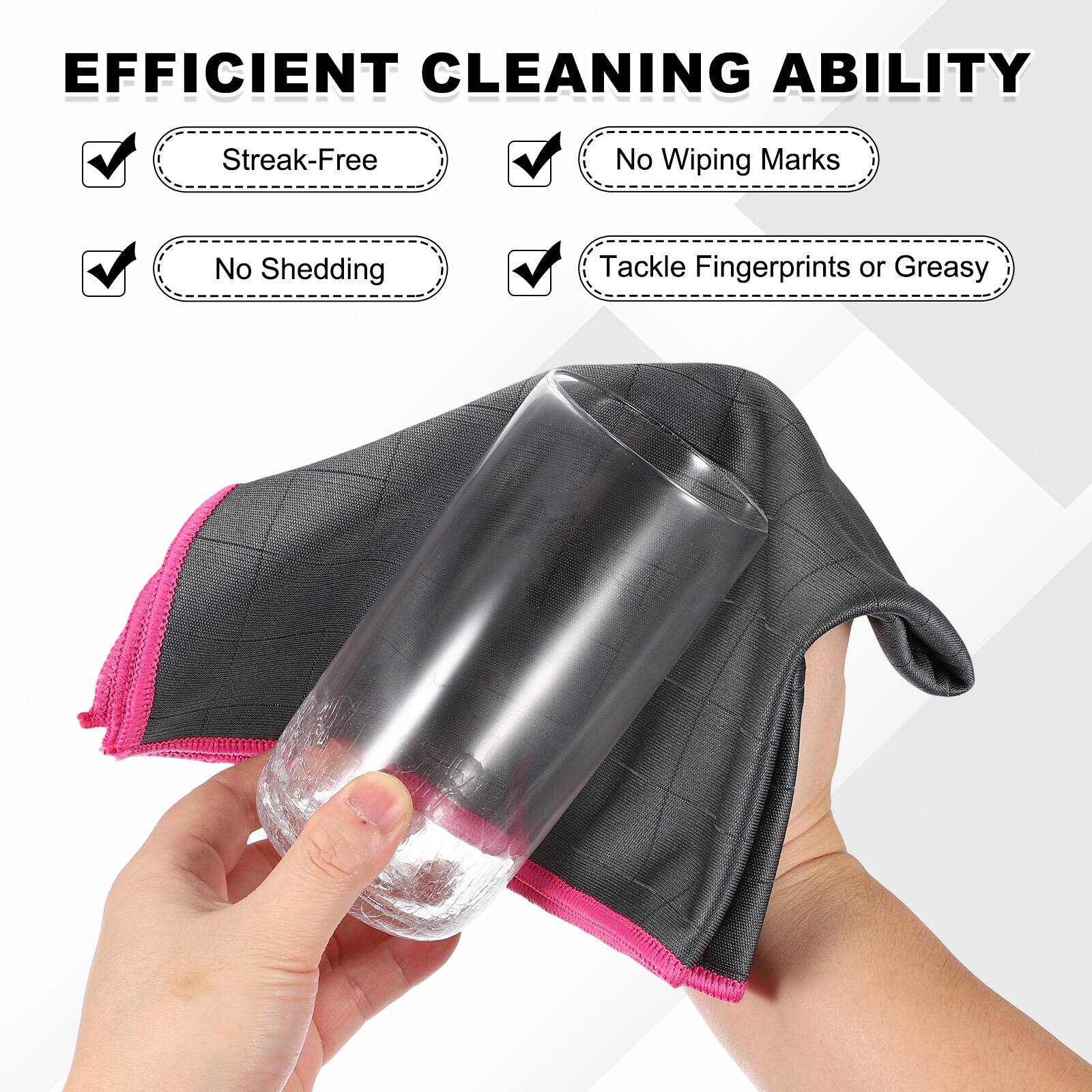 EFFICIENT CLEANING ABILITY

- Streak-Free
- No Wiping Marks
- No Shedding
- Tackle Fingerprints or Greasy