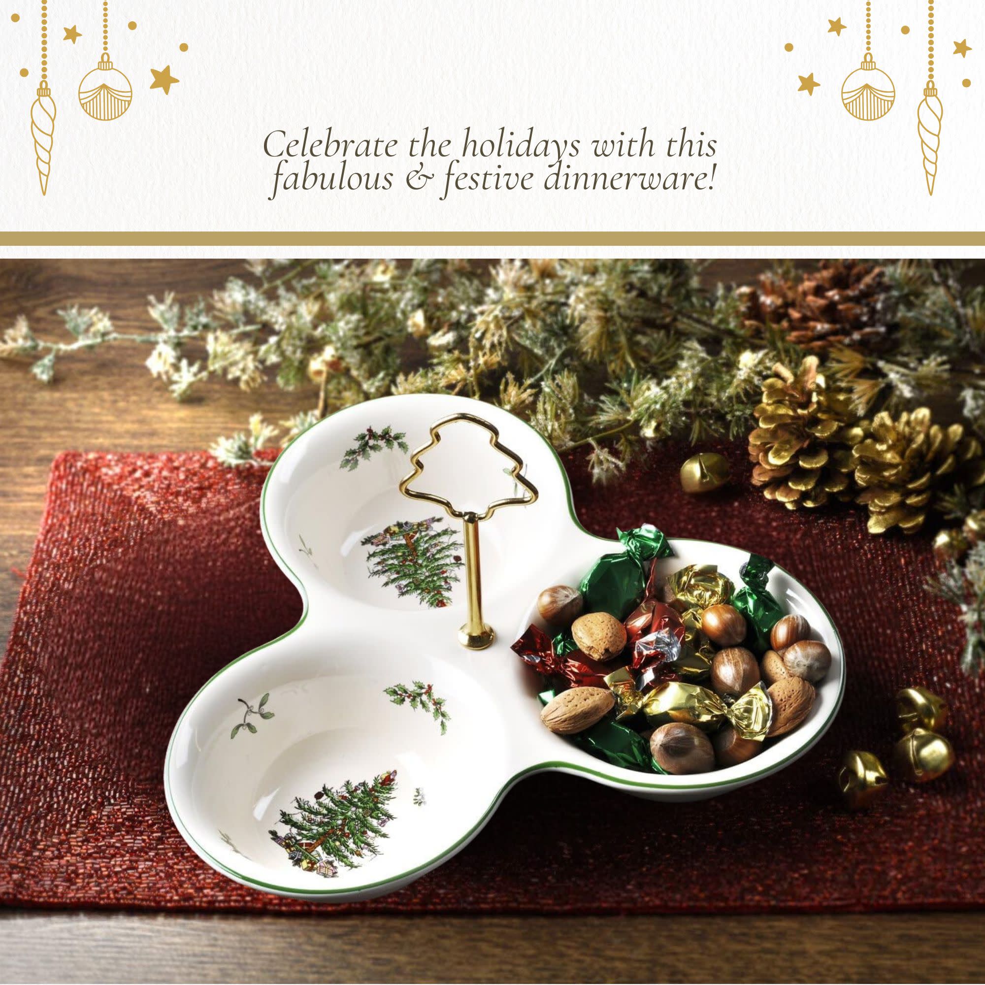 Celebrate the holidays with this fabulous & festive dinnerware!