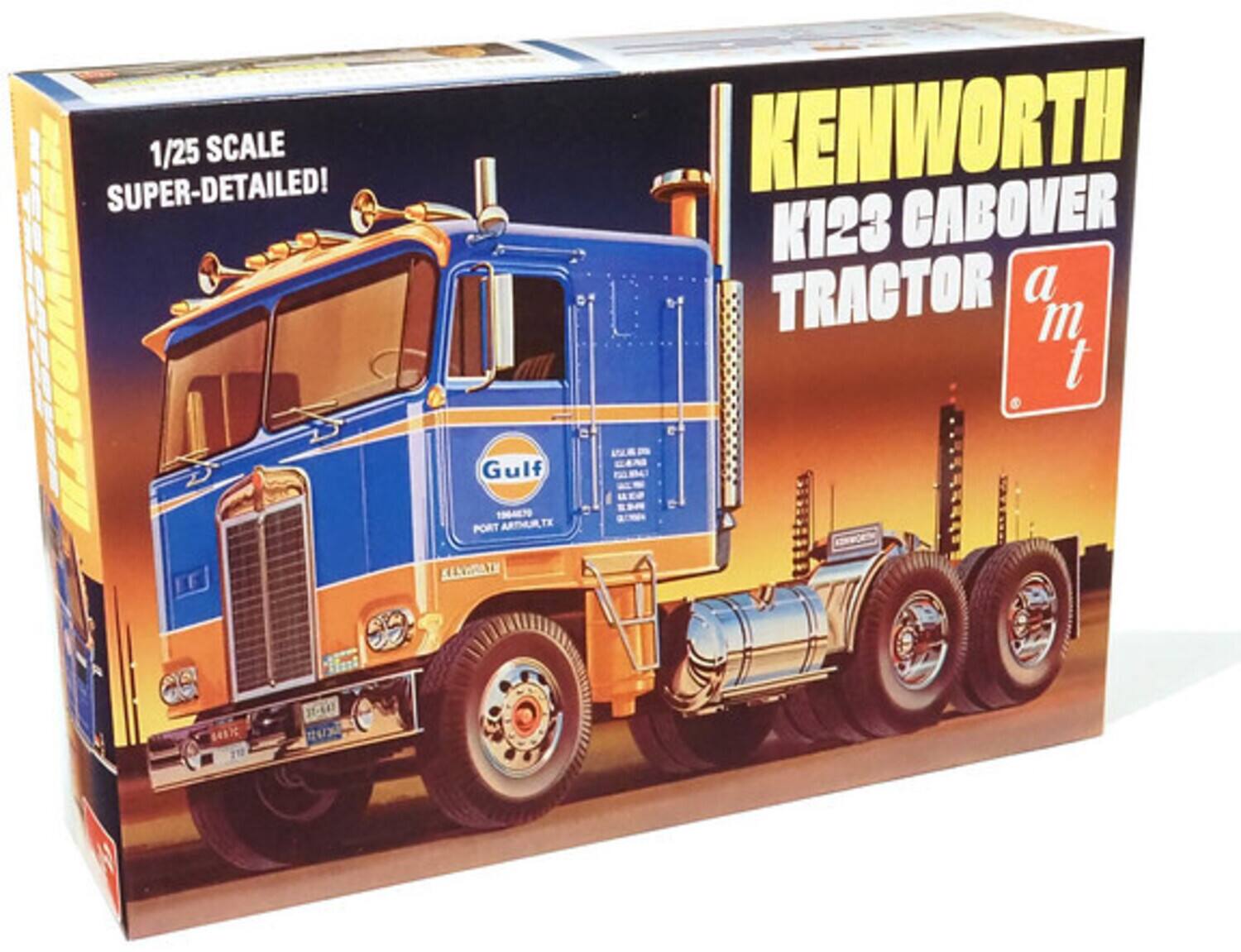 1/25 Scale Super-Detailed! Kenworth K123 Cabover Tractor  
Gulf Port Arthur  
Klingrath B41K 31-147
