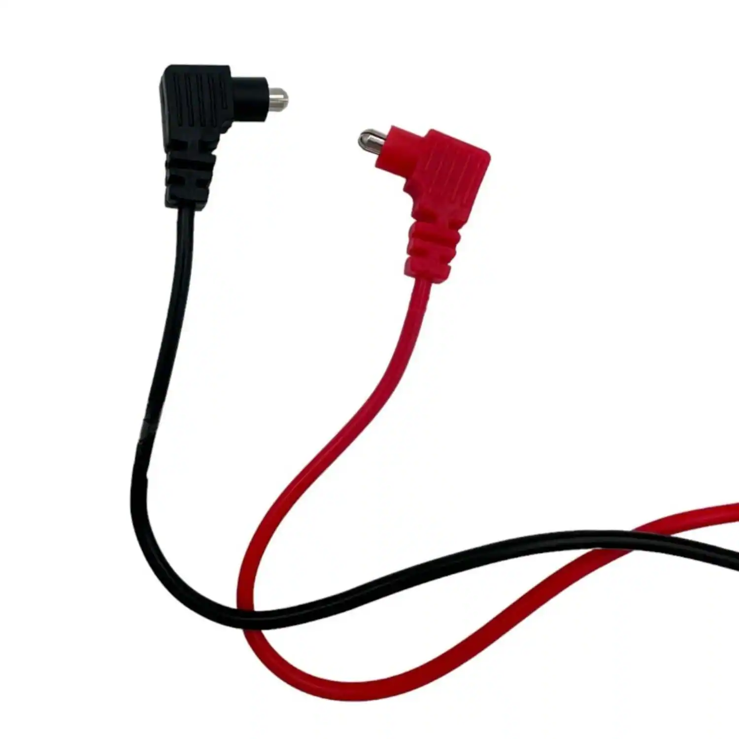 Back. Stock Preferred - 7-Function Digital Multimeter Tester with Leads - Black (with red accents on leads).