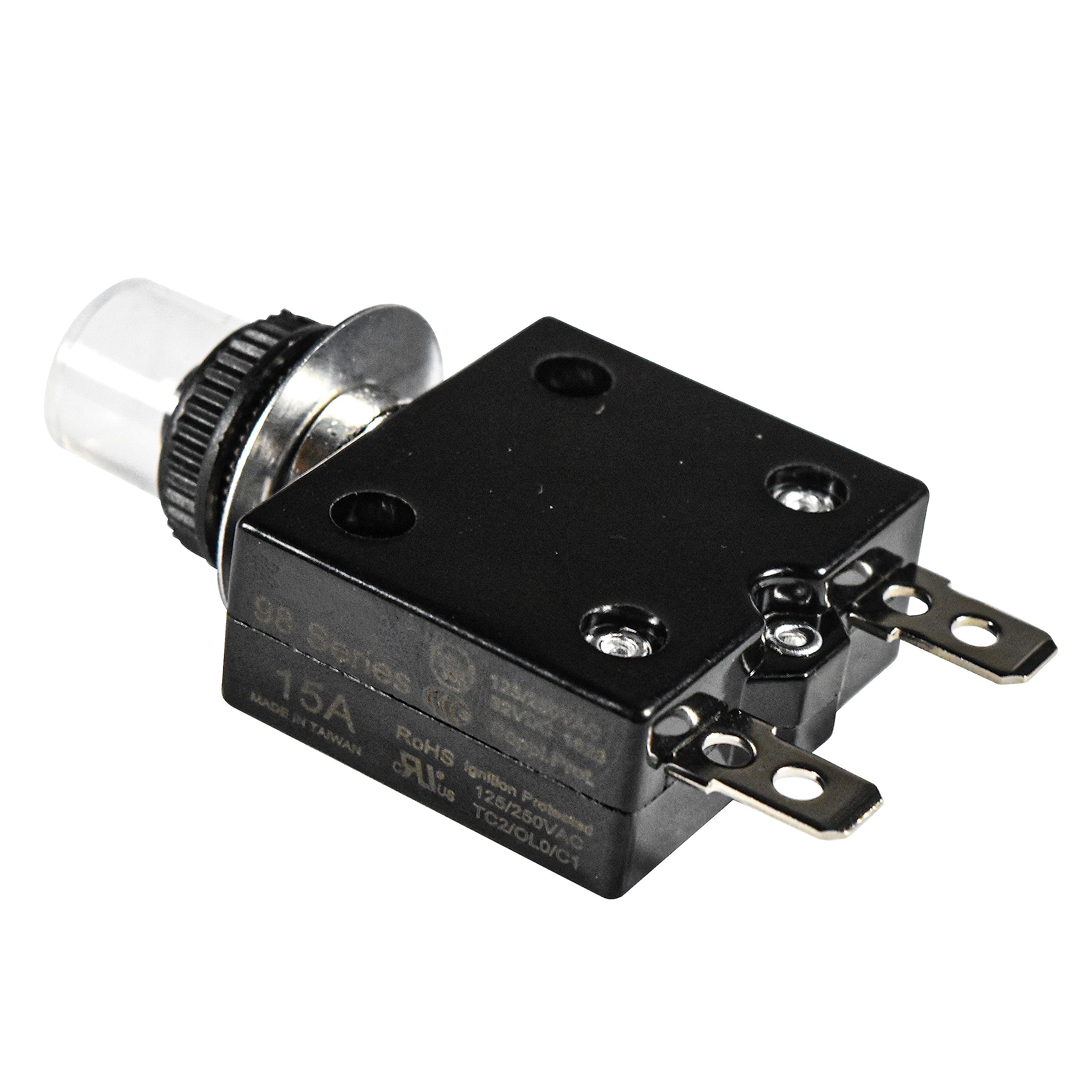 98 Series  
15A  
MADE IN TAIWAN  
RoHS  
Ignition Protected  
125/250VAC  
TC2/0LO  
Plus