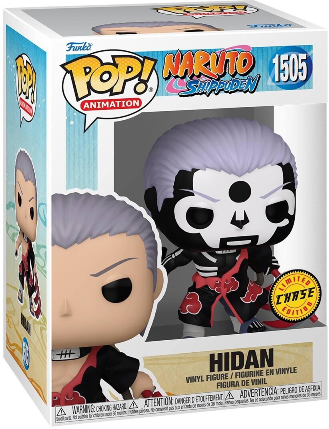 FOPPY Fl Tk  Funko B POP! NARUTO 1505 R SHIPPUDEN ANIMATION ATTION RIDAK  LIMITED CHASE EDITION + HIDAN EN VINYLE FIGURE FIGURINE VINYL DE VINIL FIGURA ASFIXIA. ADVERTENCIA: PELIGRO DE menores de 36 meses. 'TOUFFEMENT. adecuado para nios ATTENTION: DANGER D Partes pequeas. No es de moins de 36 mois. CHOKING HAZARD. convient pas aux enfants WARNING: under 36 months Petites pieces. Ne Not suitable for children Small parts.