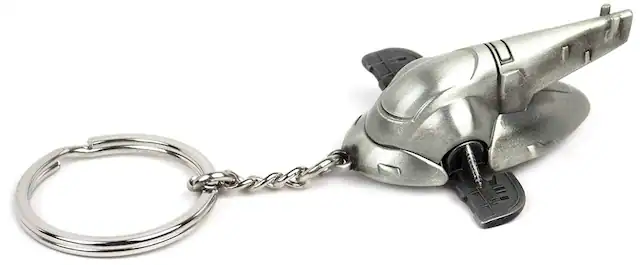 Front. Star Wars - Star Wars Boba Fett Slave I Replica Key Chain - Silver.