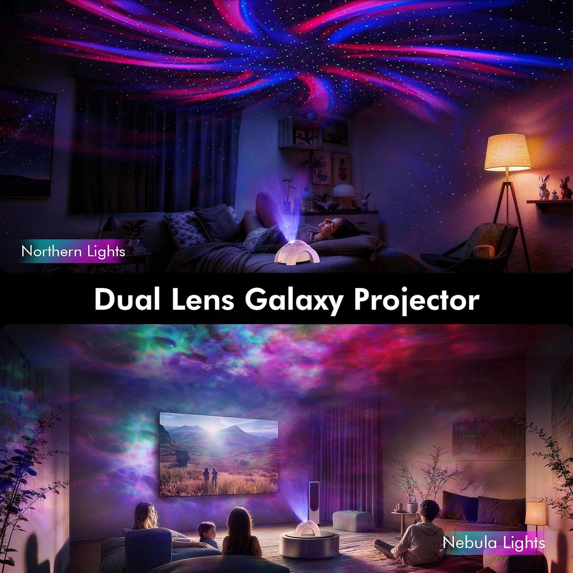 Northern Lights  
Dual Lens Galaxy Projector  
Nebula Lights