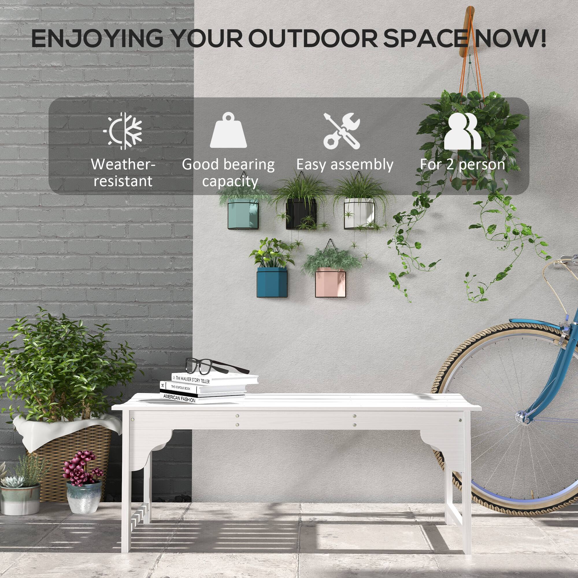 ENJOYING YOUR OUTDOOR SPACE NOW! Weather-resistant Good bearing capacity Easy assembly For 2 person