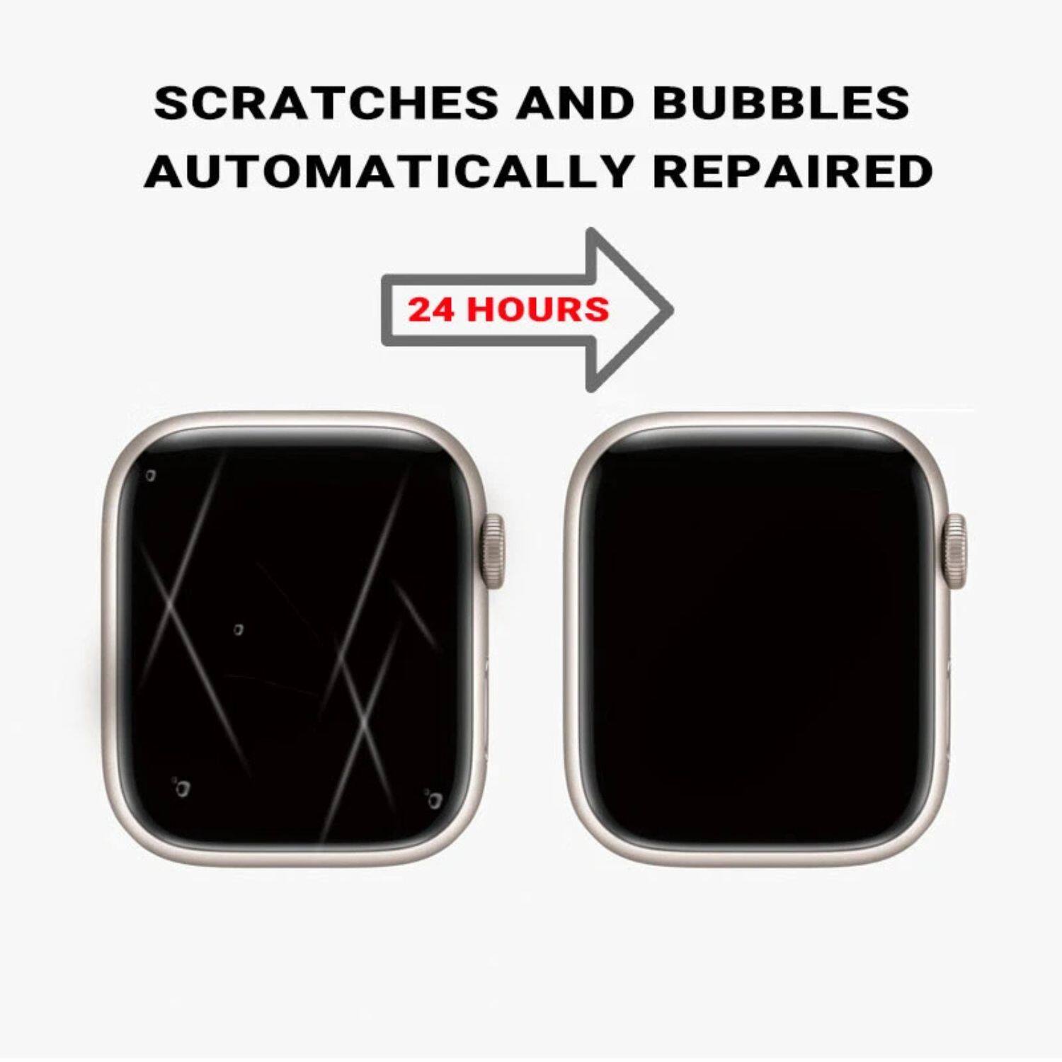 SCRATCHES AND BUBBLES AUTOMATICALLY REPAIRED  
24 HOURS