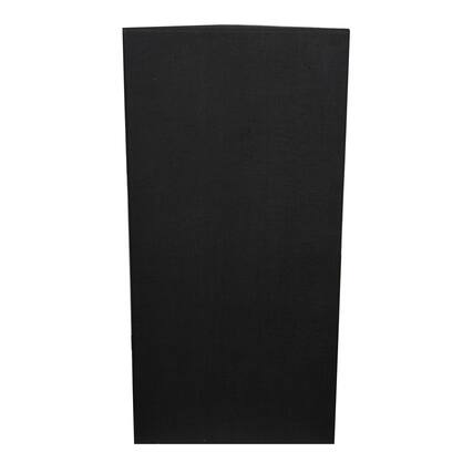 Front. ATS Acoustics - Corner Bass Trap, Full Frequency Range, NRC 1.60, 24" x 48" x 13" - Black.