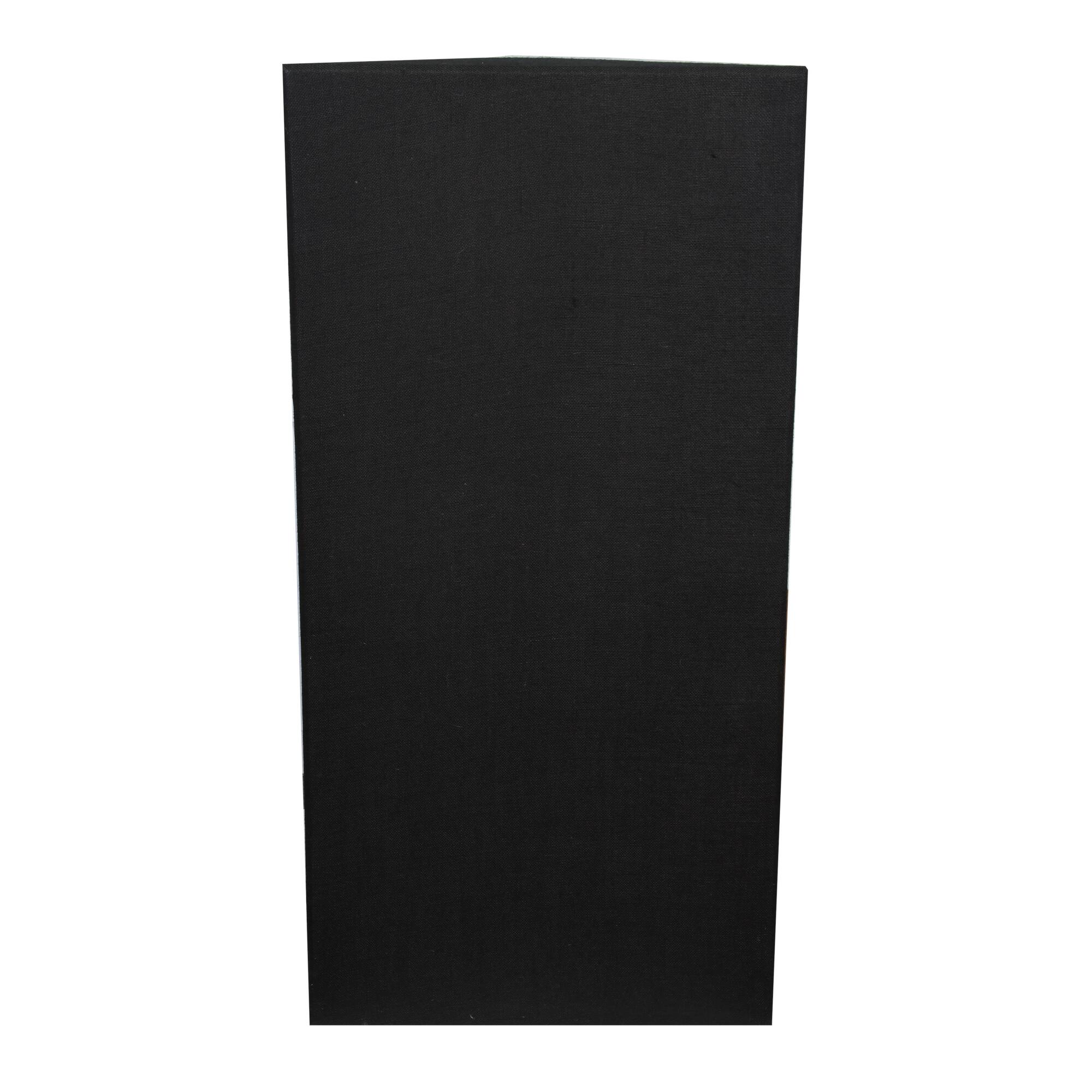 Front. ATS Acoustics - Corner Bass Trap, Full Frequency Range, NRC 1.60, 24" x 48" x 13" - Black.