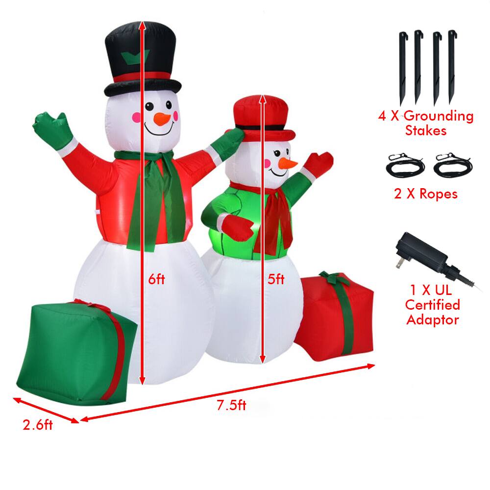 4 X Grounding Stakes  
2 X Ropes  
1 X UL Certified Adaptor  

6ft  
5ft  
2.6ft  
7.5ft