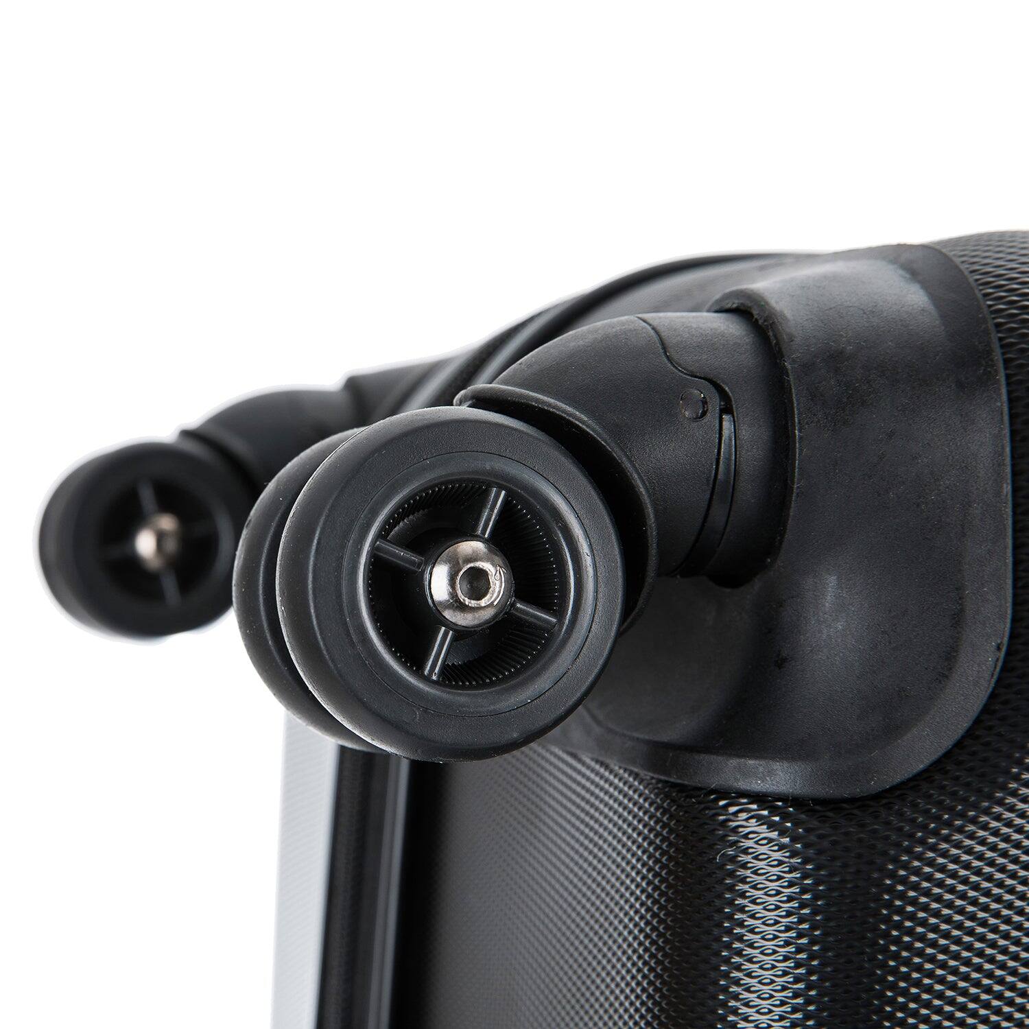 Alt View 4. DUKAP - Intely Hardside Spinner Luggage 20" carry-on with integrated USB port - BLACK.