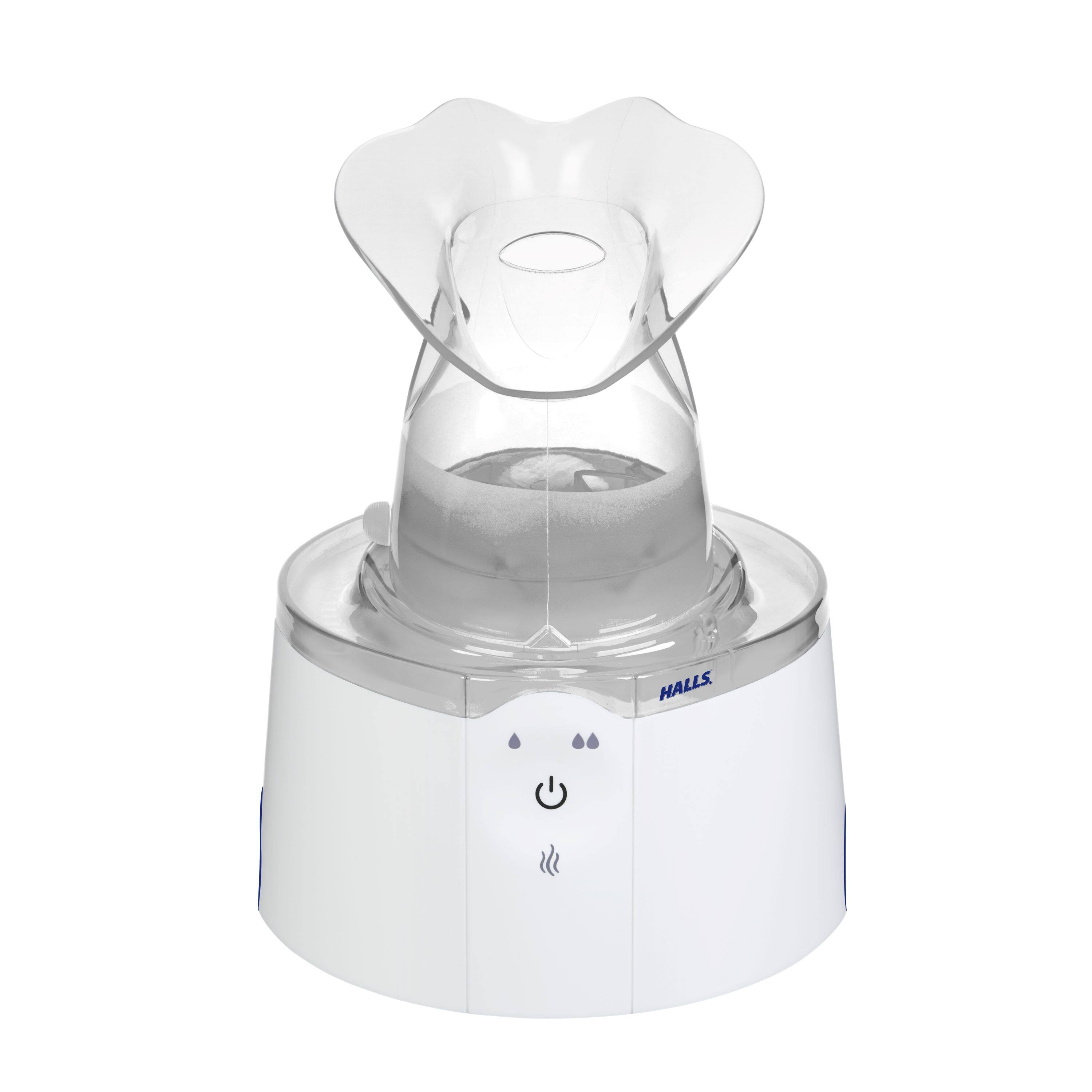 Alt View 2. CRANE - HALLS® 2-in-1 0.5 Gal. Warm Mist Humidifier & Steam Inhaler - White.