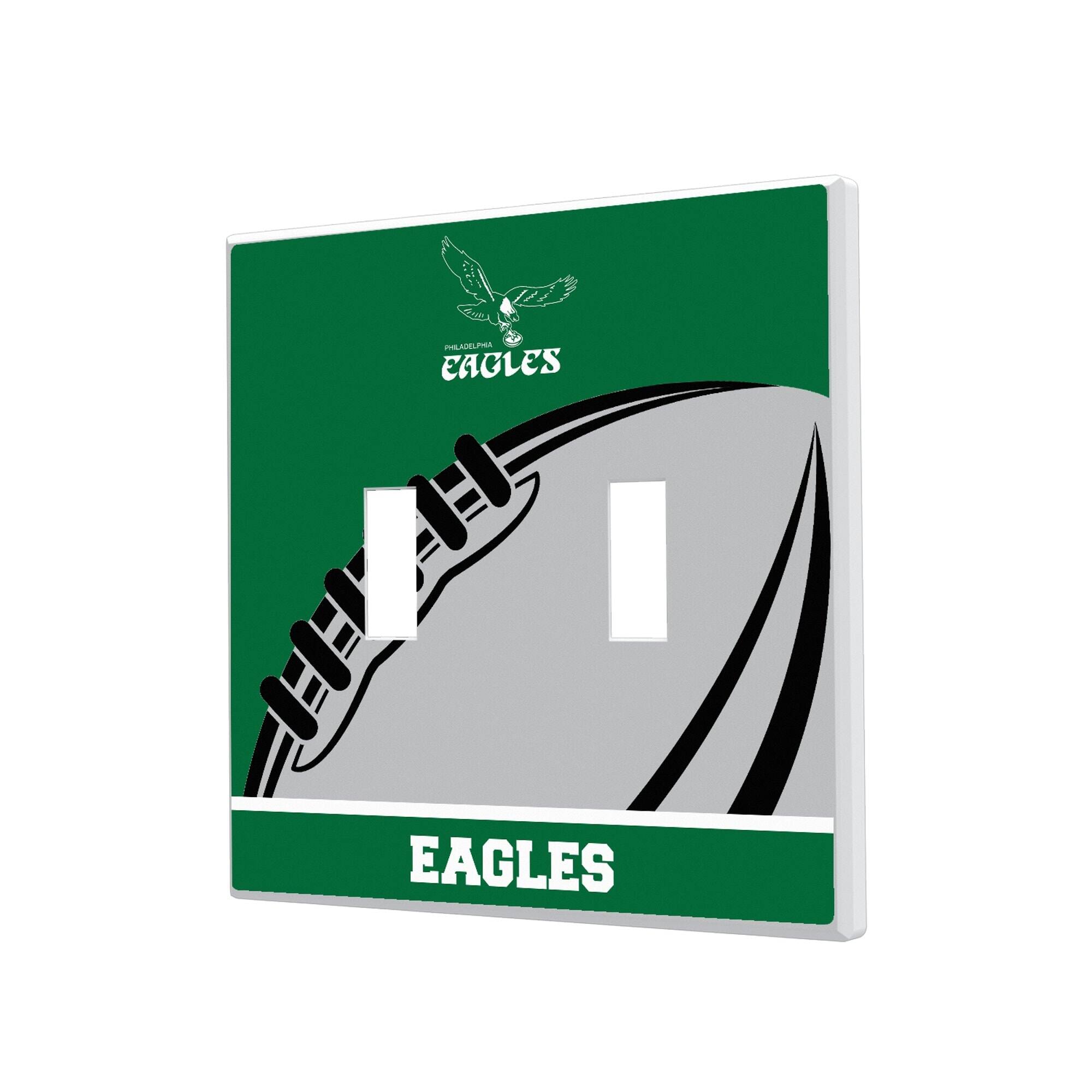 Keyscaper - Philadelphia Eagles Passtime Design Double Toggle Lightswitch Plate - Multicolor price history on PriceWatchPro