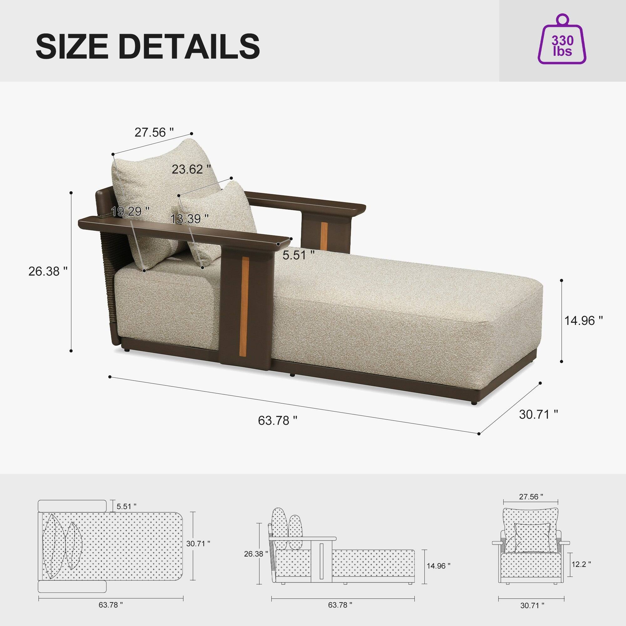 SIZE DETAILS

330 lbs

27.56"  
23.62"  
19.29"  
29"  
13.39"  
26.38"  
5.51"  
14.96"  
63.78"  
30.71"  
5.51"  
27.56"  
30.71"  
26.38"  
9102  
14.96"  
12.2"  
63.78"  
63.78"  
30.71"