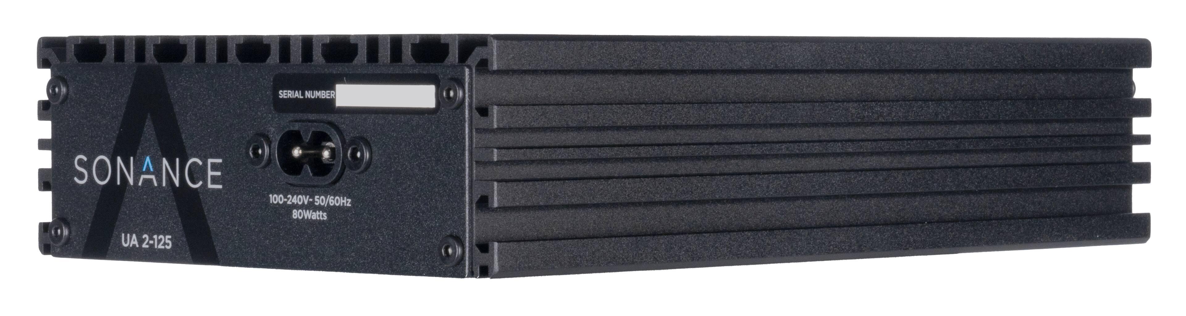 SONANCE  
UA 2-125  

SERIAL NUMBER  

100-240V-50/60Hz  
80Watts