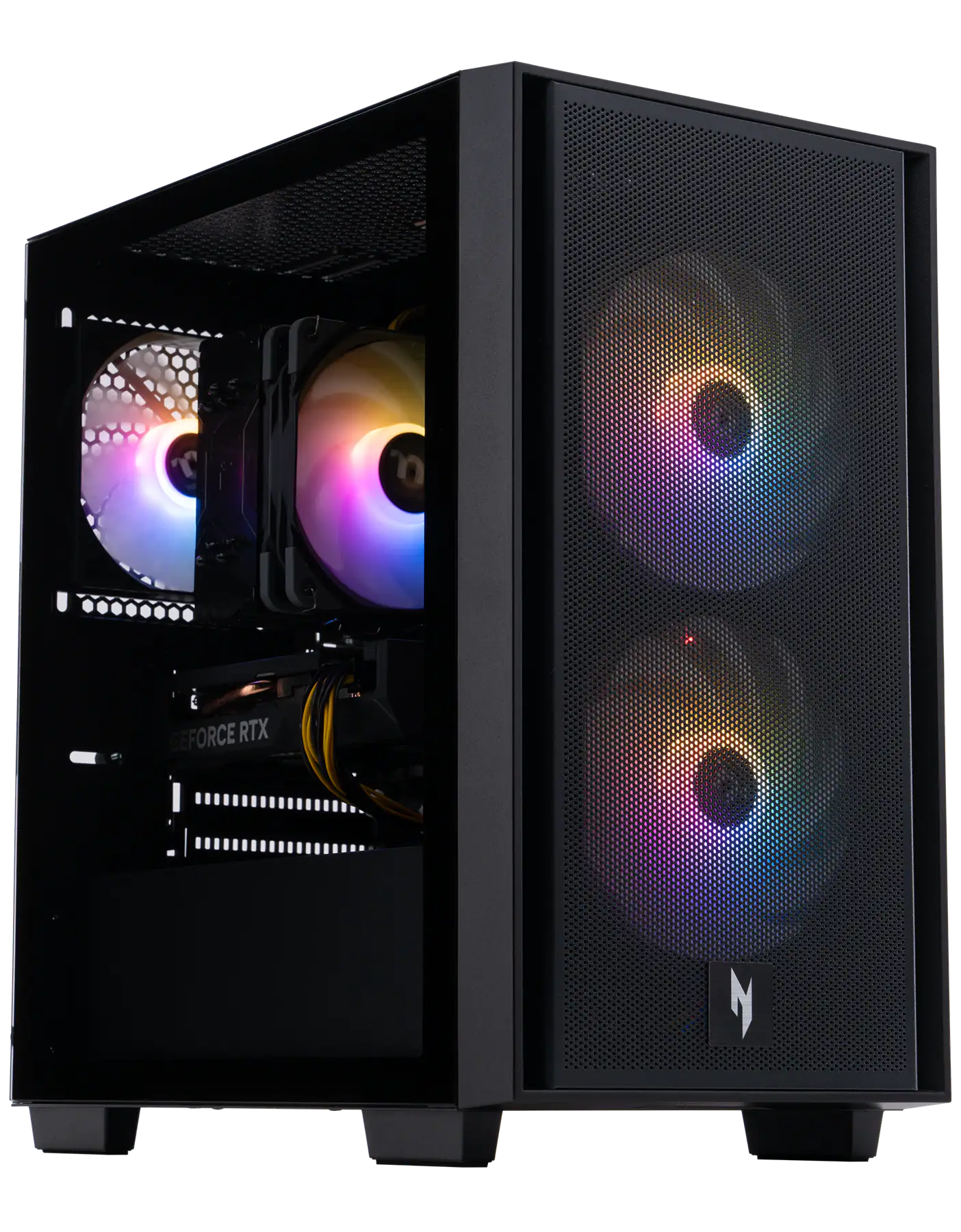 Acer - Nitro 60 N60-640-UR26 Desktop Intel Core i7 14700F NVIDIA GeForce RTX 5060 Ti 32GB RAM 2TB SSD Windows 11 - Black