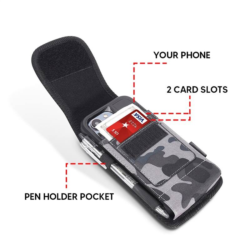 YOUR PHONE  
2 CARD SLOTS  
PEN HOLDER POCKET