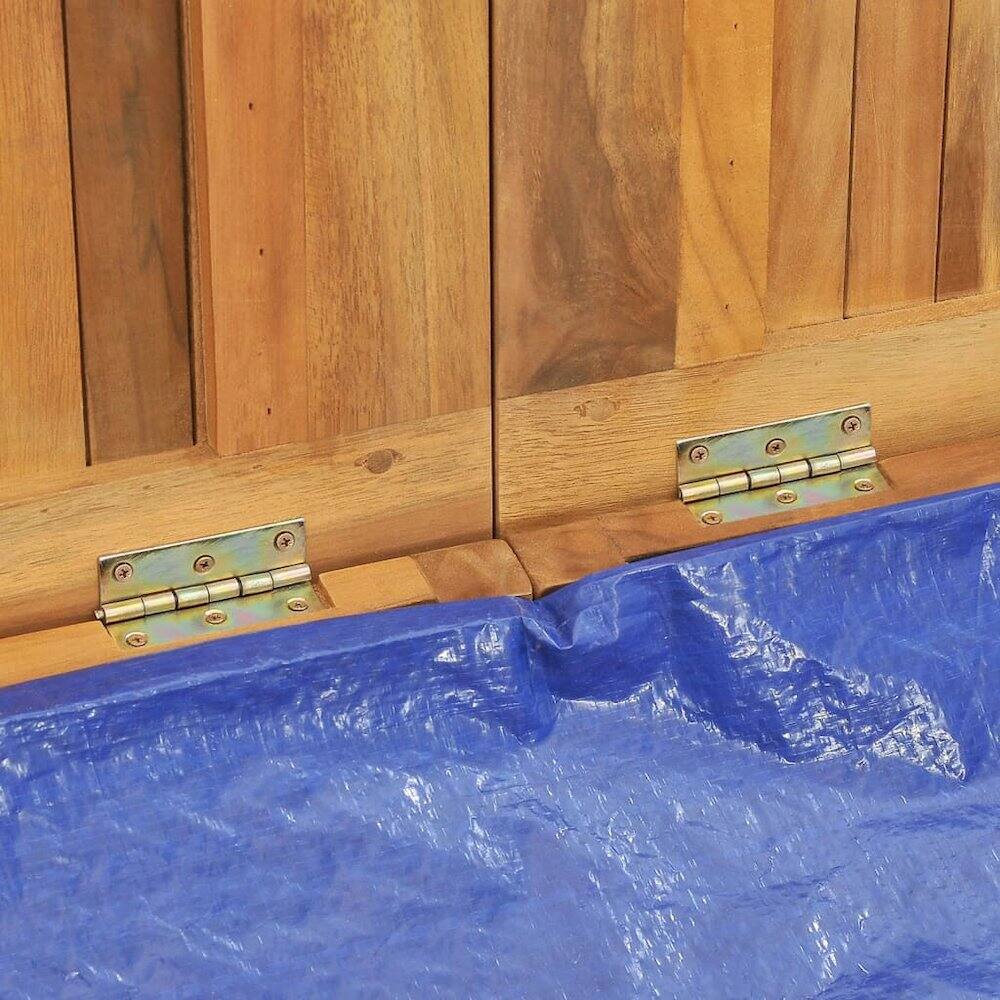 Alt View 7. vidaXL - Garden Box Solid Teak Wood - Brown.