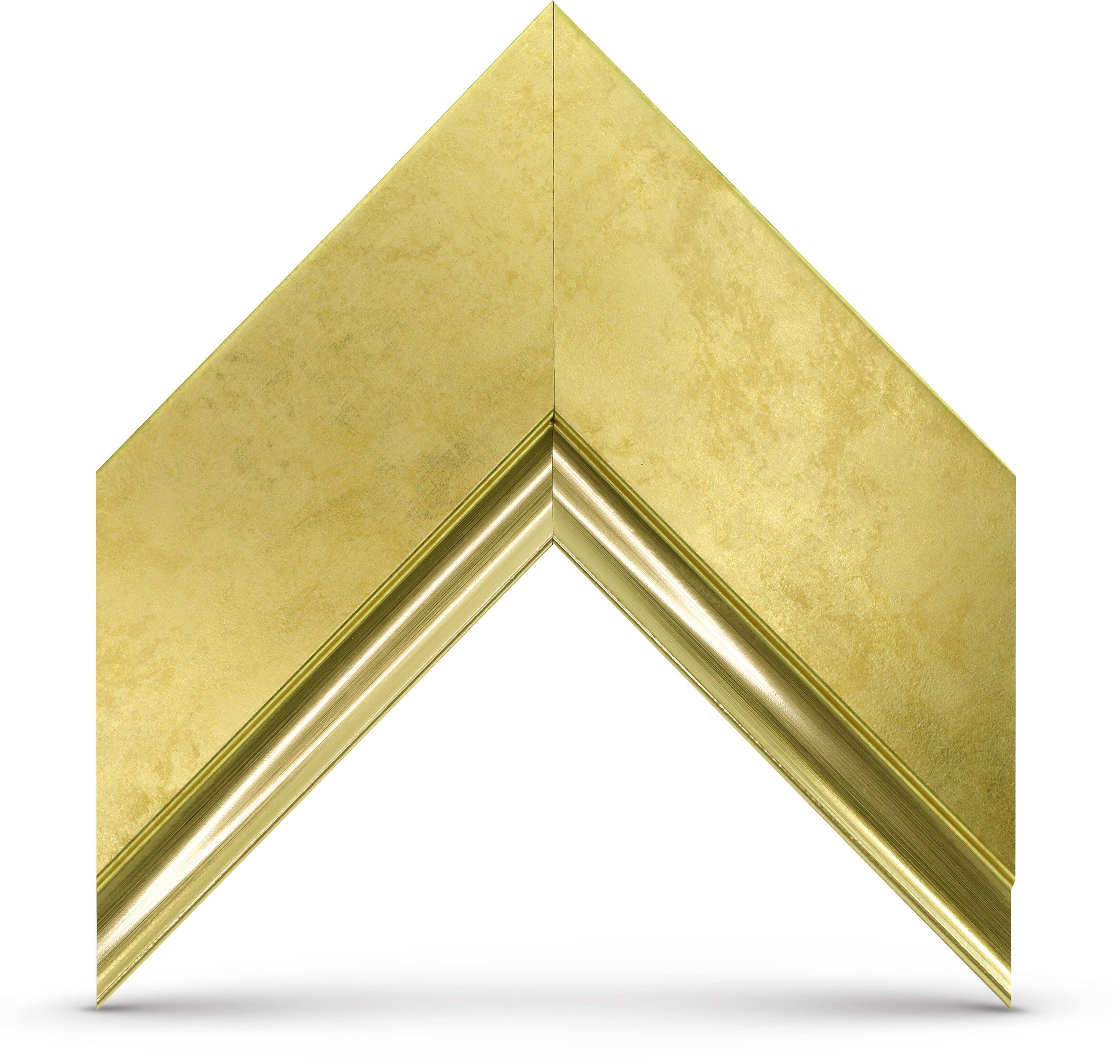 Alt View 11. Deco TV Frames - Premiere Bezel for Samsung the Frame TV - 65" - Contemporary Gold.