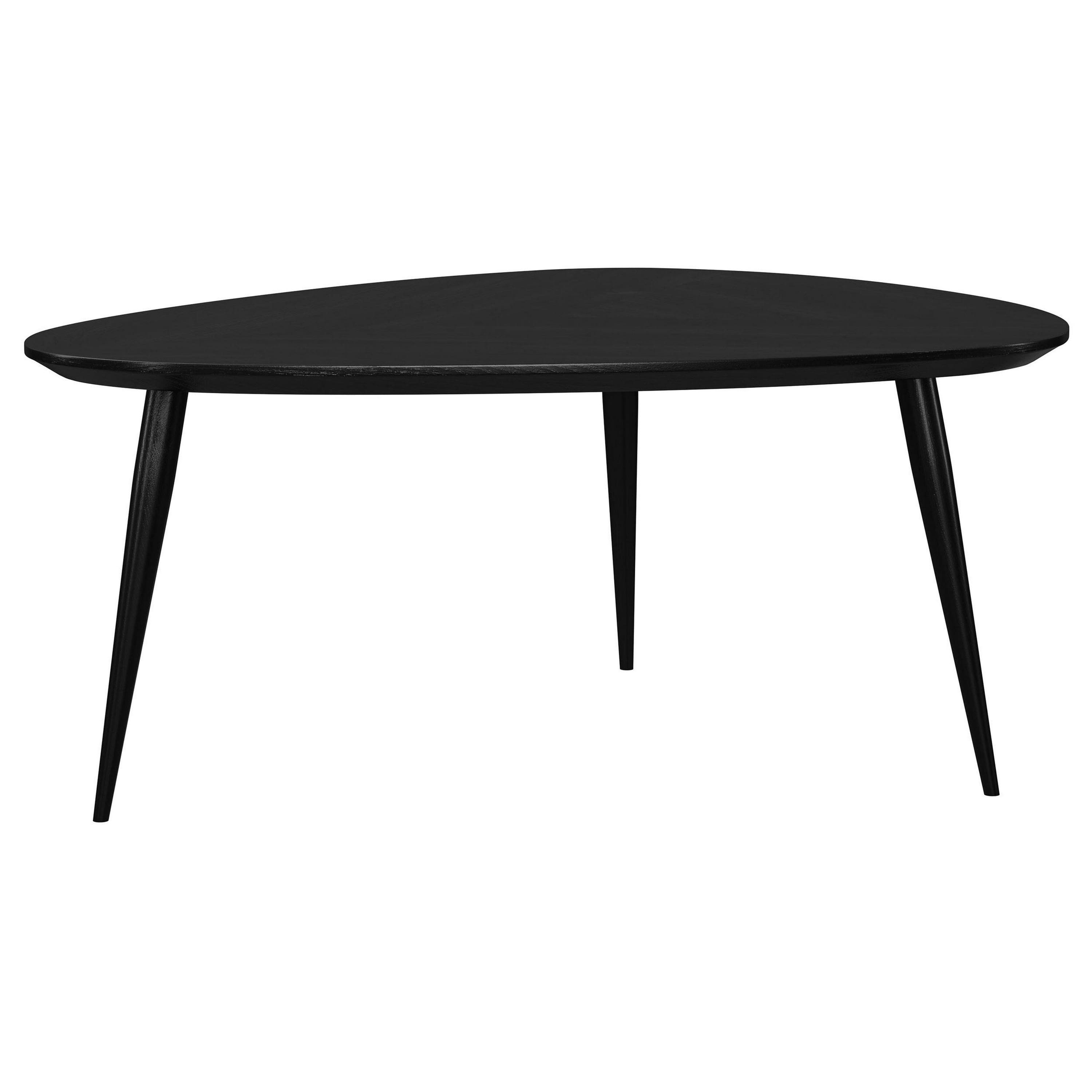 Manhattan Lane - Deso Coffee Table, 39 Inch Triangular Mango Wood, Metal Legs - Black price history on PriceWatchPro