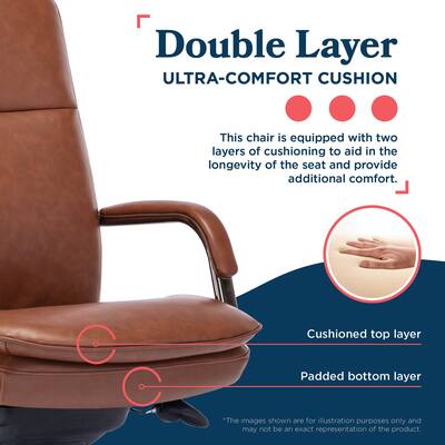 La Z Boy Opus Executive Mid Back Bonded Leather Office Chair