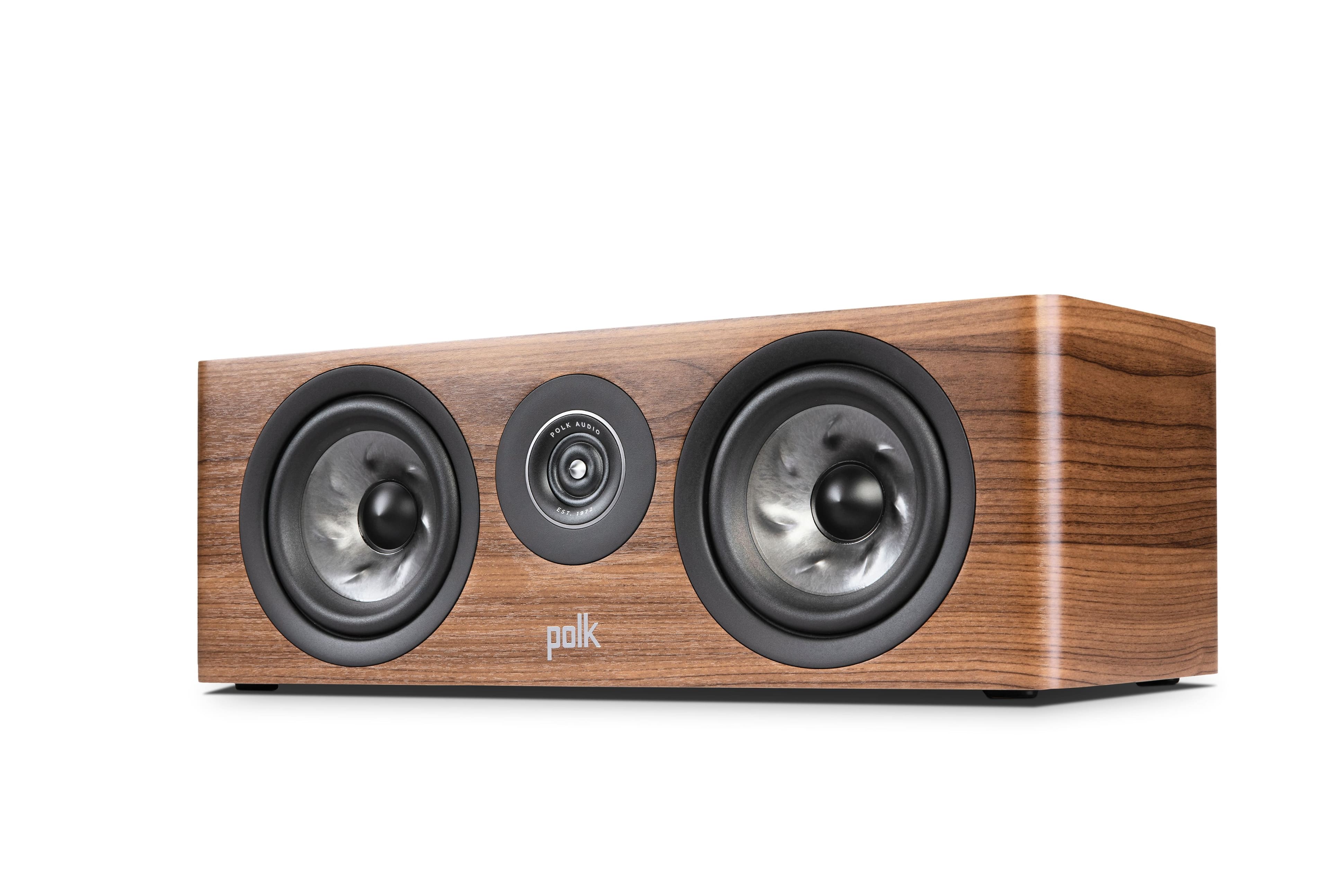 Polk Audio - Polk Reserve Series R300 Compact Center Channel Speaker, New 1" Pinnacle Ring Tweeter & Dual 5.25" Turbine Cone Woofers - Brown - Front_Zoom