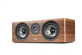 Polk Audio - Polk Reserve Series R300 Compact Center Channel Speaker, New 1" Pinnacle Ring Tweeter & Dual 5.25" Turbine Cone Woofers - Brown