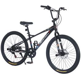 Anysun - Kids Bike Double Disc Brakes 26 Inch Children's Bicycle for Boys Girls Age 12+ Years - Black