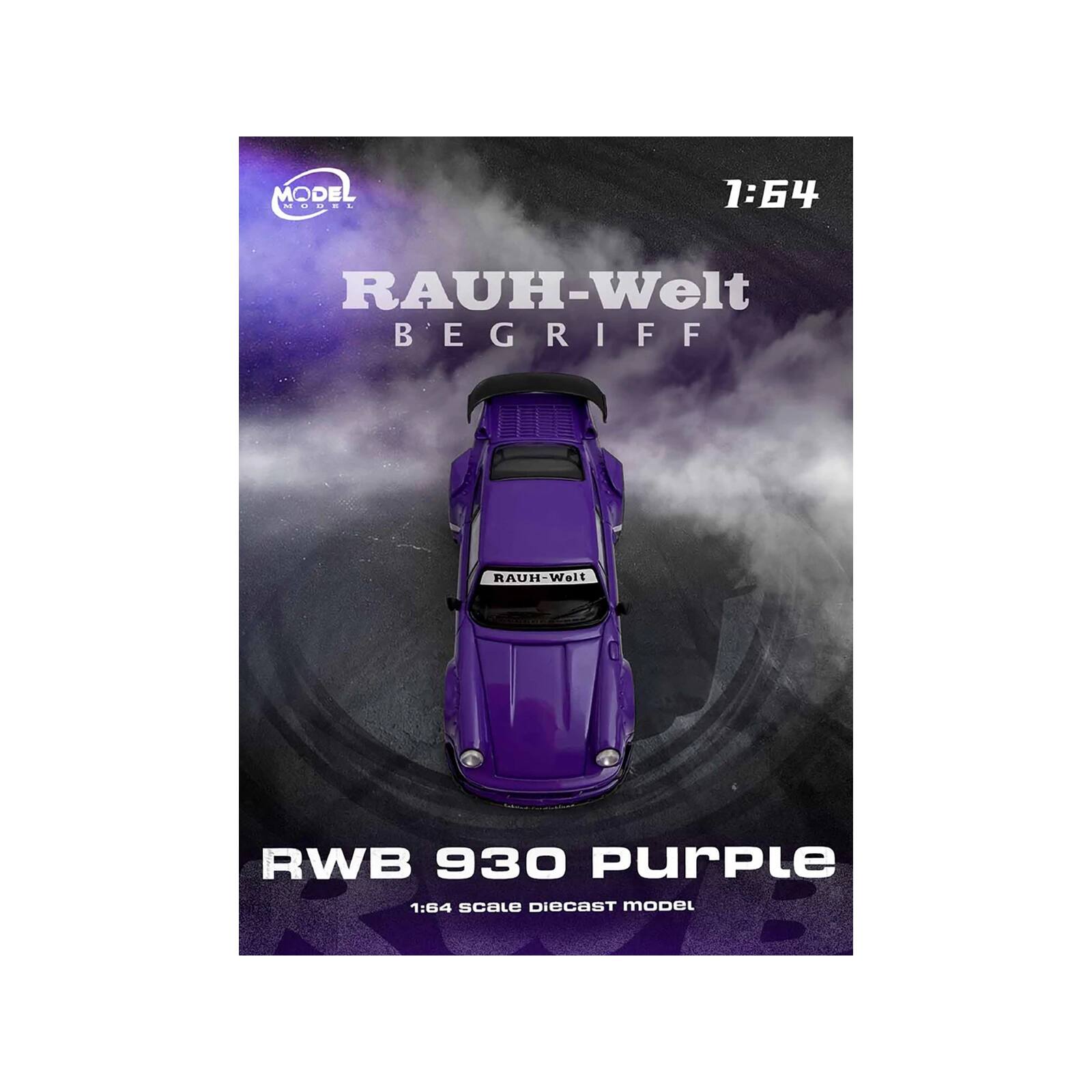 MODEL MURBL 1:64 RAUH-Welt BEGRIFF RAUH-Welt RWB 930 Purple 1:64 scale DieCAST model