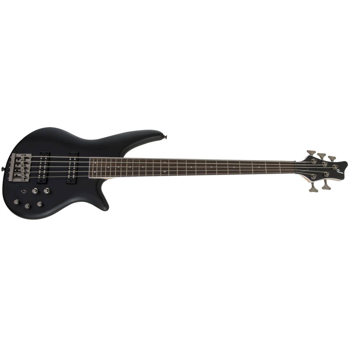 Alt View 4. Jackson - Jackson JS Series Spectra Bass JS3V Electric Guitar, Laurel Fingerboard, Satin Black.