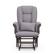 Alt View 15. Storkcraft - Tuscany Glider and Ottoman - Espresso/Gray Swirl.