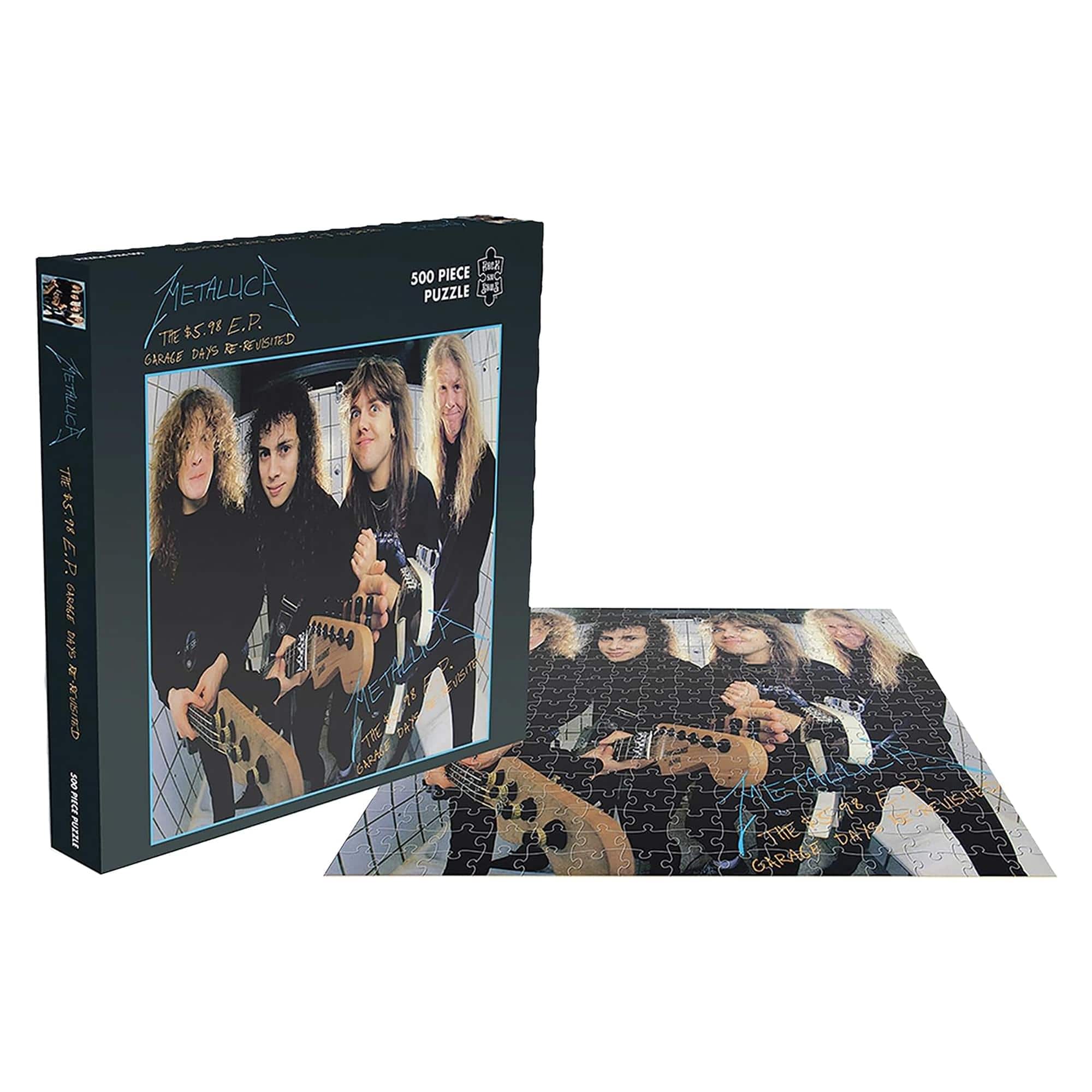 Rock Saws - Metallica The $5.98 EP Garage Days Re -Revisited 500 Piece Jigsaw Puzzle - Multicolor