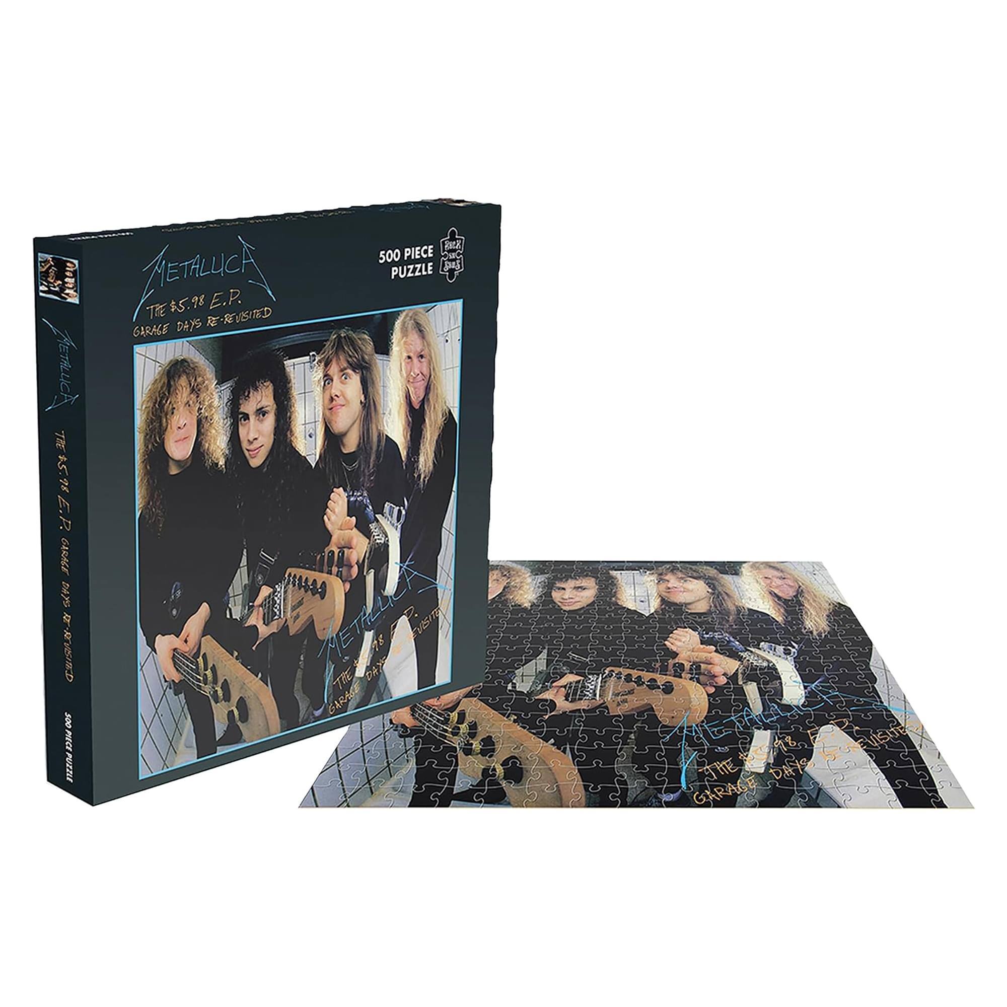 METALLICA  
THE $5.98 E.P.  
GARAGE DAYS REVISITED  

500 PIECE PUZZLE  

THE $5.98 E.P.  
GARAGE DAYS REVISITED