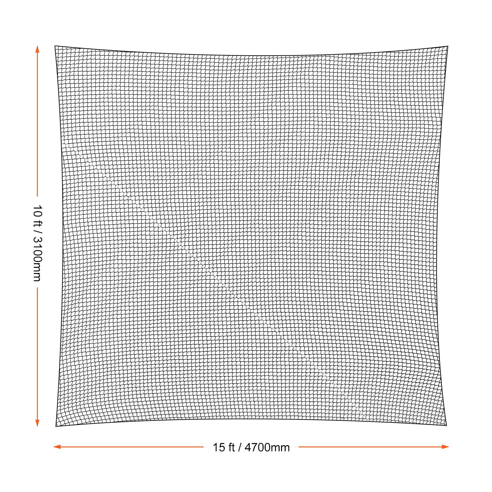10 ft / 3100mm  
15 ft / 4700mm
