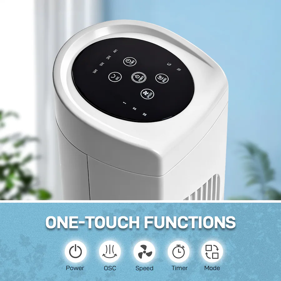 Winado 32 inch Bladeless Tower Fan, Portable Floor Fan with Remote ...