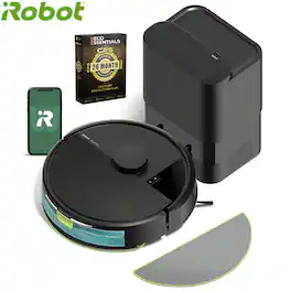 iRobot - Roomba 105 Combo Vacuum & Mop + AutoEmpty Dock - Self-Empties Intense Power Suction LiDAR + 26 Month Extended Warranty - Black