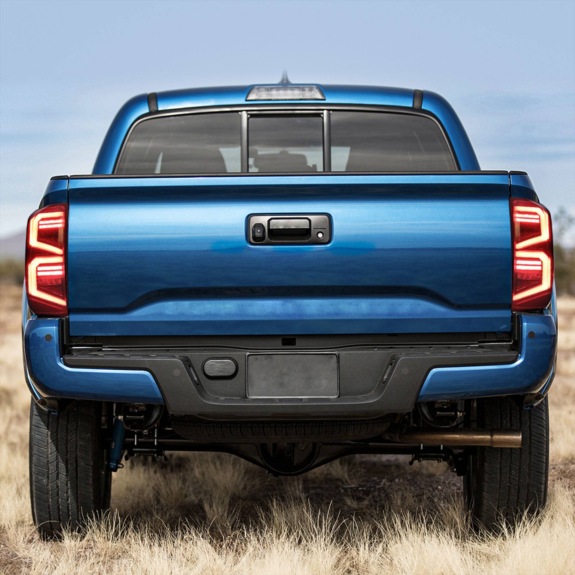 Alt View 5. AMERICAN MODIFIED - AMERICAN MODIFIED Smoked LED Tail Lights for 2016 to 2023 Toyota Tacoma, 1 Pair - Smoked lens, black housing.