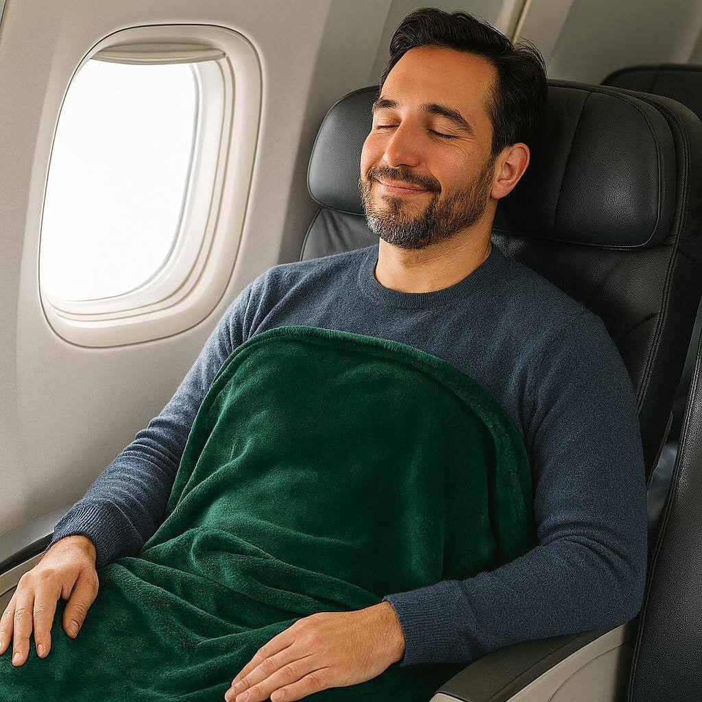 Alt View 1. Noble House - Noble House Comfort Fly Travel Pillow And Blanket Set - Great For long Or Short Flights - Makes A Great Gift - Teal - Teal.