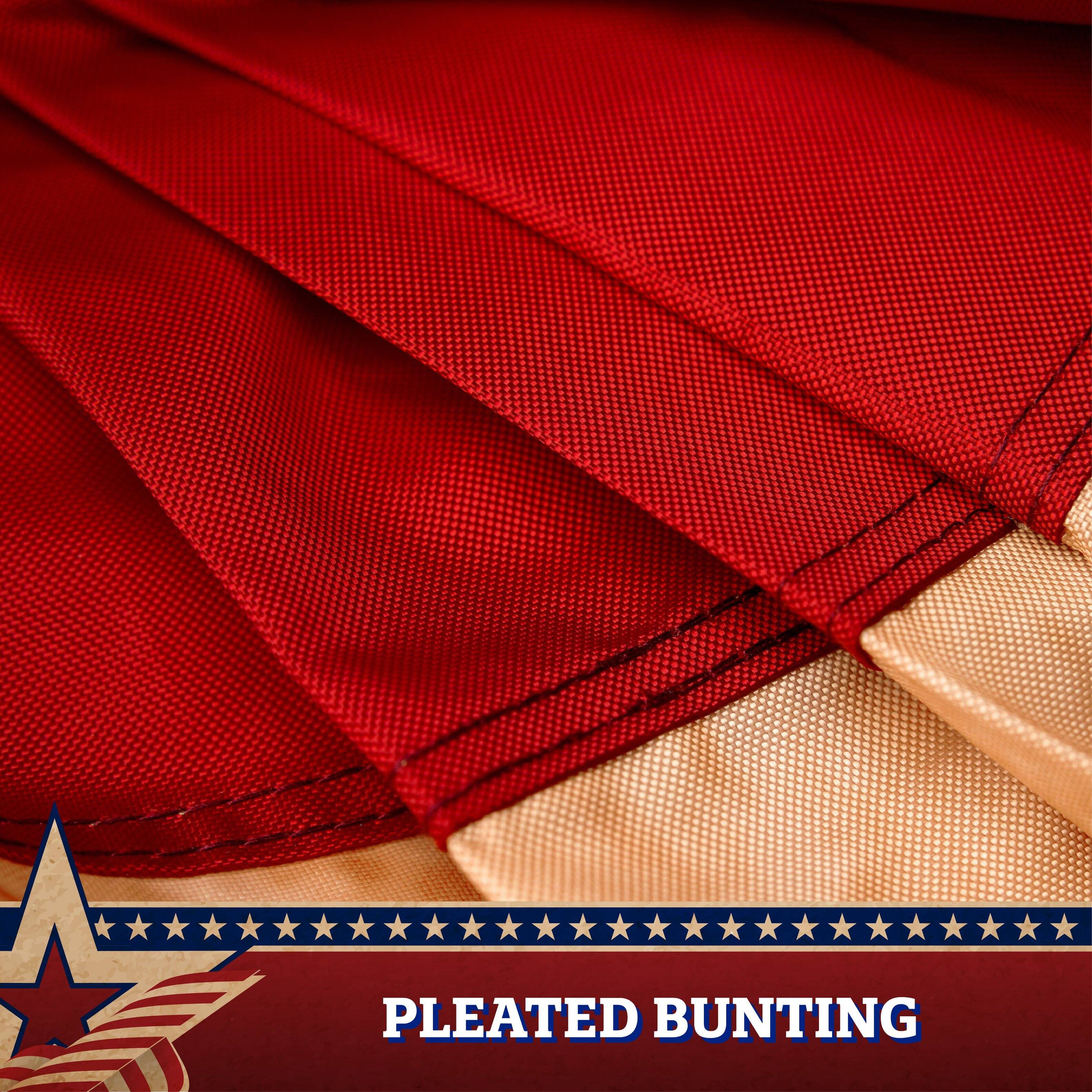 PLEATED BUNTING