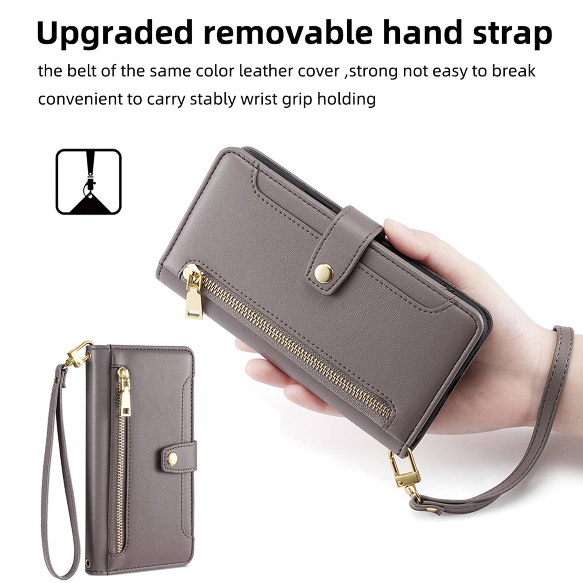 Upgraded removable hand strap  
the belt of the same color leather cover, strong not easy to break  
convenient to carry stably wrist grip holding