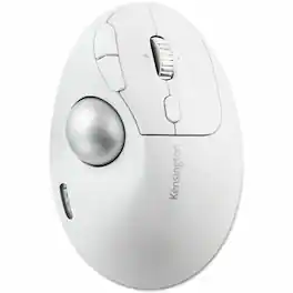 Kensington - Pro Fit™ Ergo TB550 Trackball - Optical - Wireless - Bluetooth/Radio Frequency - 2.40 GHz - Wireless - White