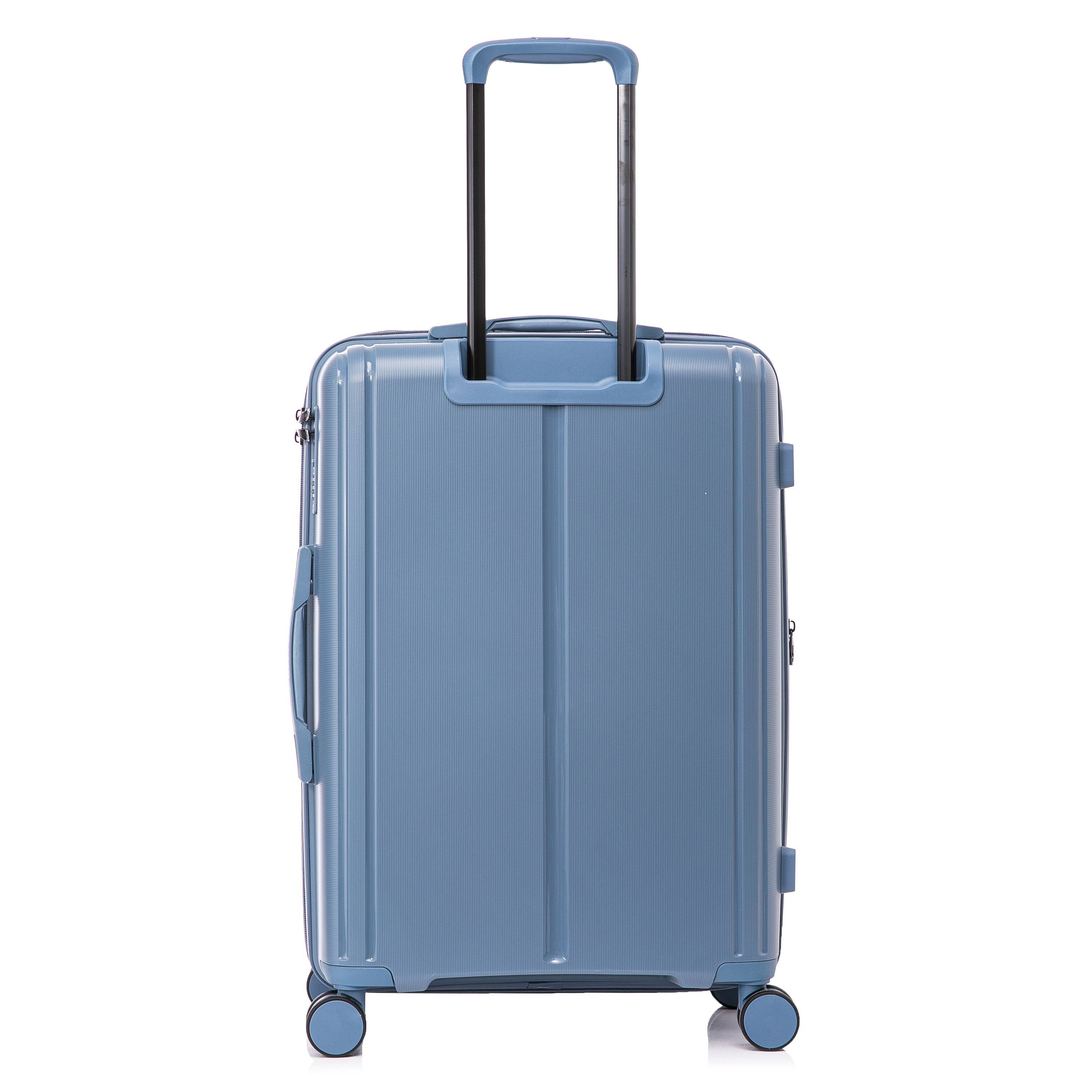 Alt View 1. DUKAP - Airley Lightweight Hardside Spinner Luggage 24" - BLUE.