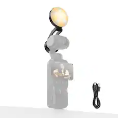 Front. Neewer - Mini Light for Pocket 4, 1W, CRI95, USB-C (Black).