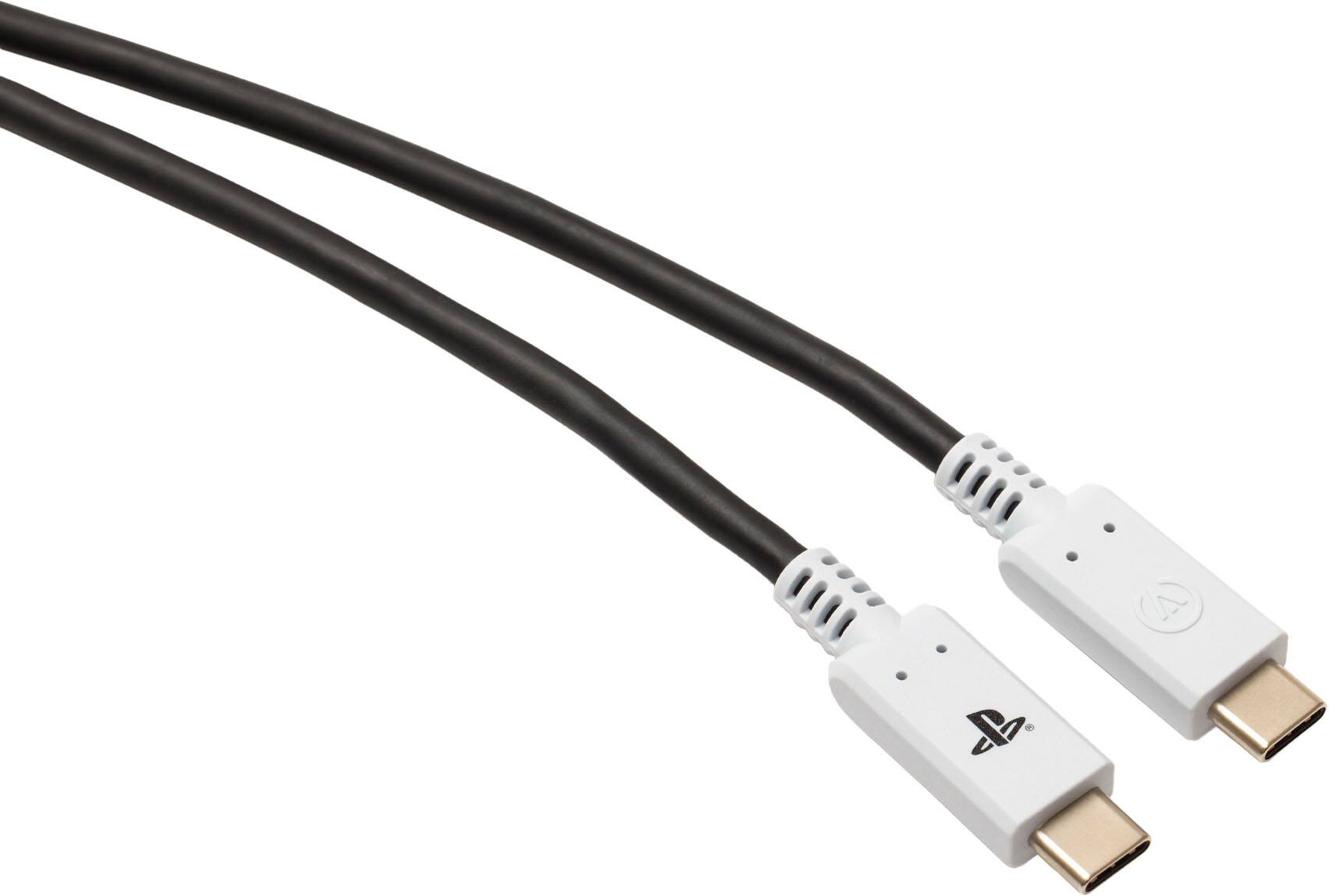 Angle. PowerA - PowerA USB-C to USB-C 10 ft. Cable for PlayStation5 - Black.