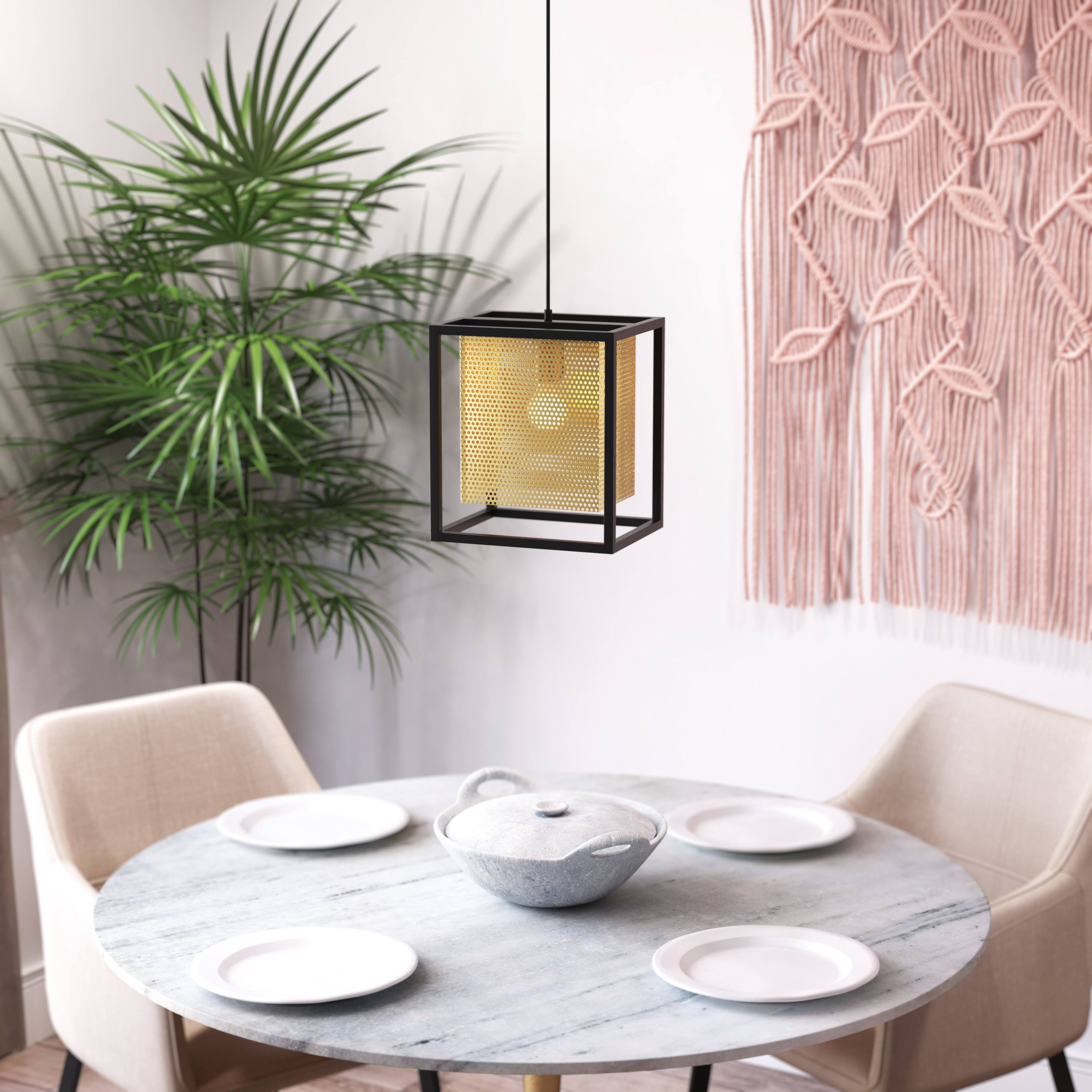 Angle. Hivvago - Yves Ceiling Lamp Gold & Black - Gold & Black.