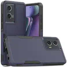 Front. Equipd - Phone Case for Moto G Stylus 5G 2024 6.7 Inch, Heavy Duty Rugged Shockproof Full Body Protection Cover - Blue.